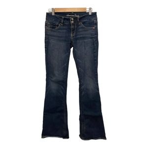 American Eagle “Artist” Low Rise Flared Dark Wash Jeans Size 4 Regular